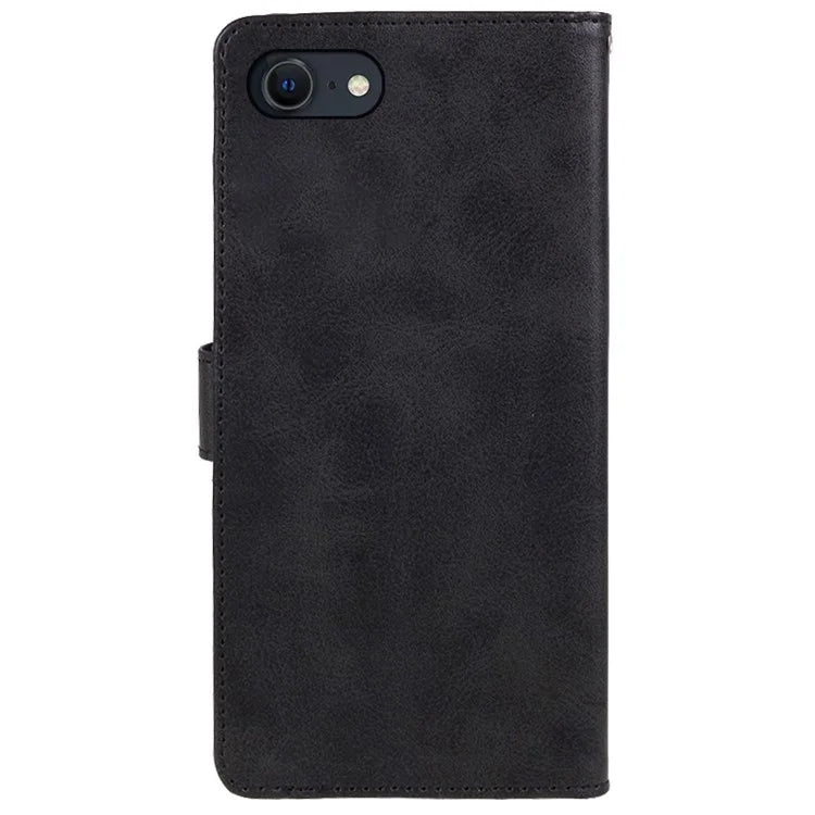 For iPhone SE (2024) Case Calf Texture Leather Phone Cover Full Shockproof Protection