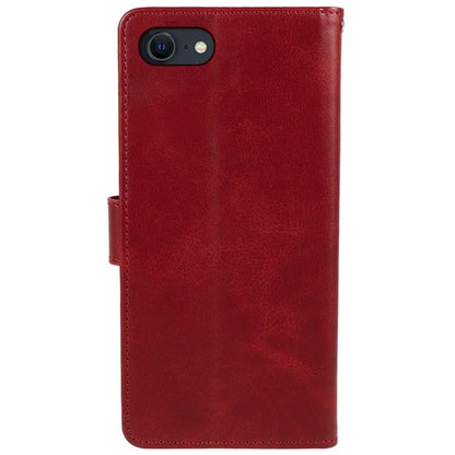 For iPhone SE (2024) Case Calf Texture Leather Phone Cover Full Shockproof Protection