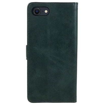 For iPhone SE (2024) Case Calf Texture Leather Phone Cover Full Shockproof Protection