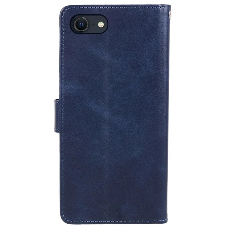 For iPhone SE (2024) Case Calf Texture Leather Phone Cover Full Shockproof Protection