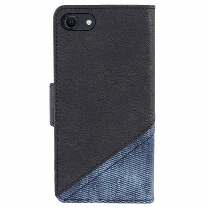 For iPhone SE (2024) Case Splicing PU Leather Wallet Stand Phone Cover