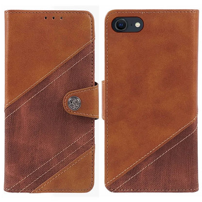 For iPhone SE (2024) Case Splicing PU Leather Wallet Stand Phone Cover