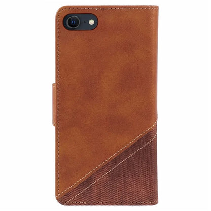 For iPhone SE (2024) Case Splicing PU Leather Wallet Stand Phone Cover