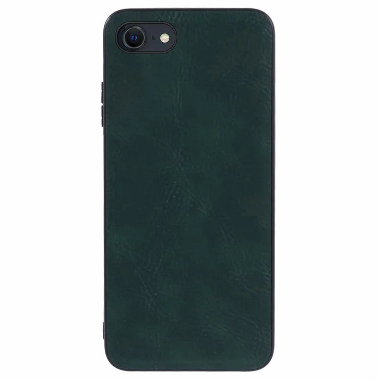 For iPhone SE (2024) Case PU Leather Coated PC+TPU Retro Phone Cover