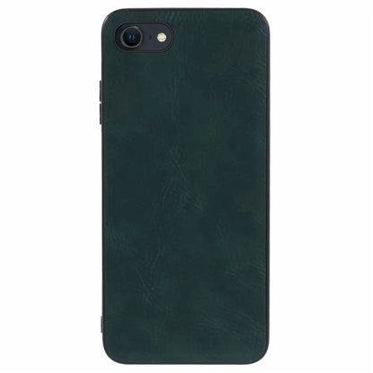 For iPhone SE (2024) Case PU Leather Coated PC+TPU Retro Phone Cover