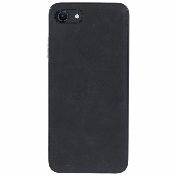 For iPhone SE (2024) Case PU Leather Coated PC+TPU Retro Phone Cover