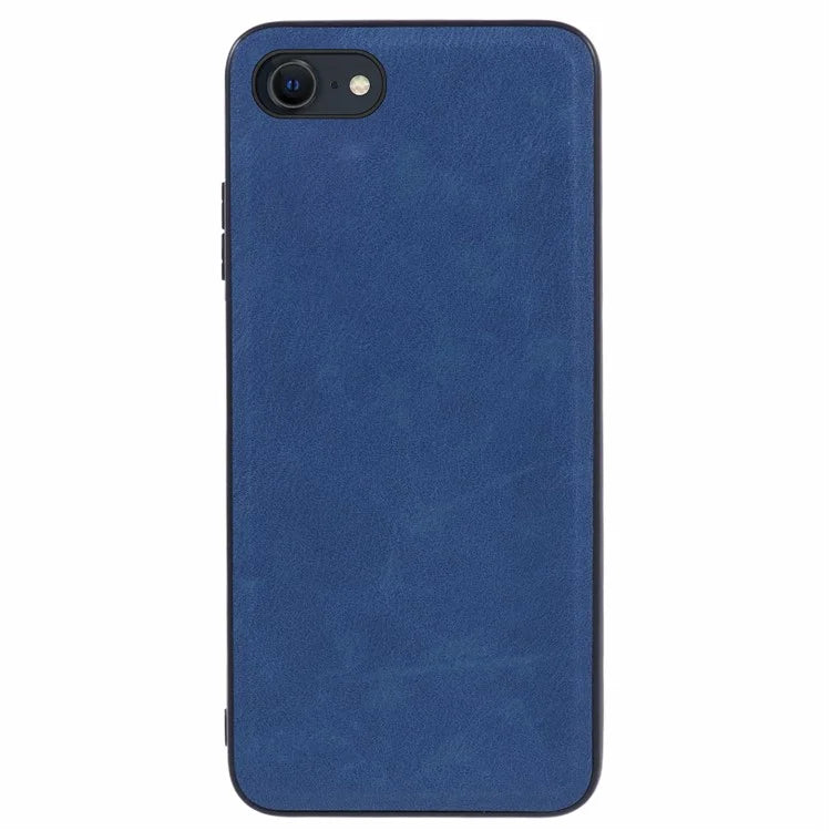 For iPhone SE (2024) Case PU Leather Coated PC+TPU Retro Phone Cover