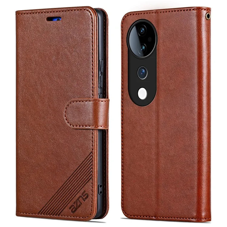 AZNS For vivo S19 Pro 5G Wallet Case Folding Stand PU Leather Phone Cover