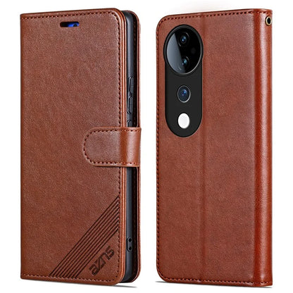 AZNS For vivo S19 Pro 5G Wallet Case Folding Stand PU Leather Phone Cover