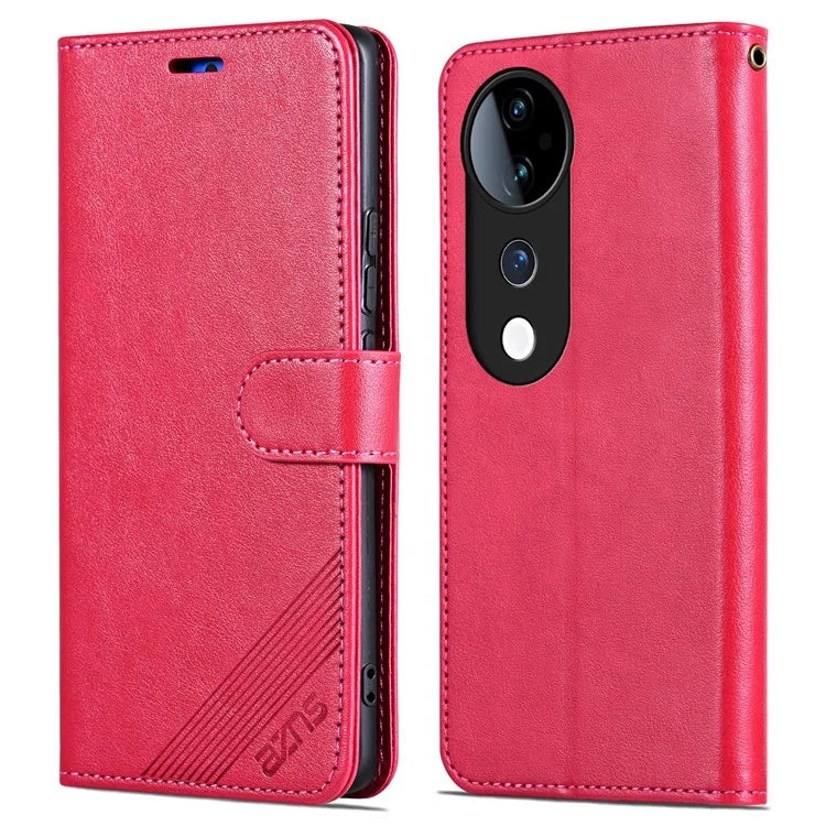 AZNS For vivo S19 Pro 5G Wallet Case Folding Stand PU Leather Phone Cover