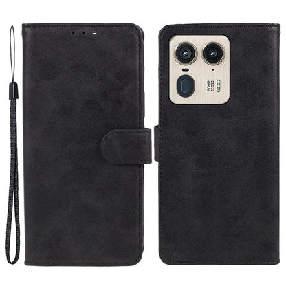 For Motorola Edge 50 Ultra 5G / Moto X50 Ultra 5G Case Calf Texture Leather Phone Cover Side Magnetic Clasp