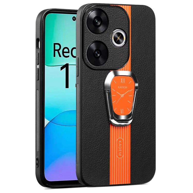 KADEM For Xiaomi Redmi 13 4G / Poco M6 4G Case with Kickstand Hybrid Phone Cover Fits Magnetic Car Mount