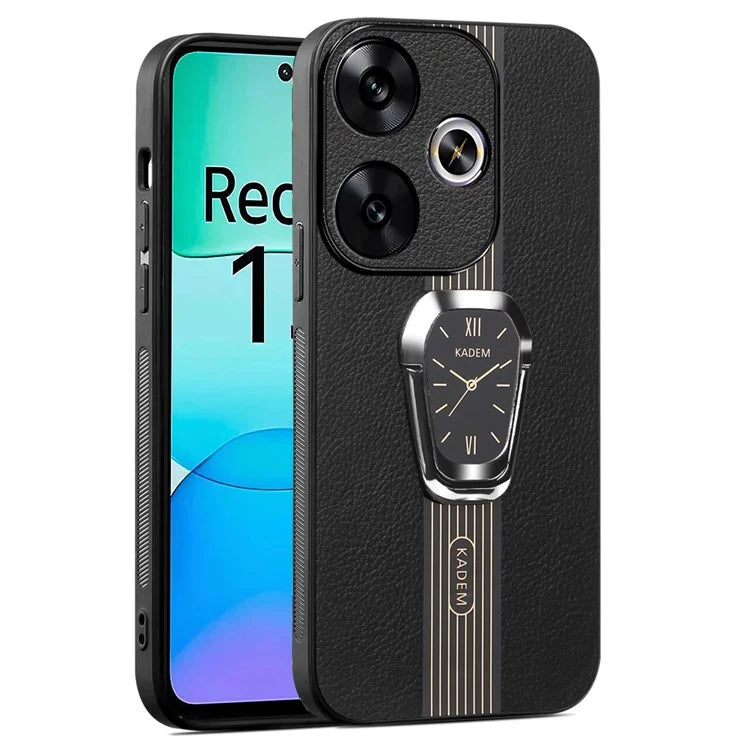 KADEM For Xiaomi Redmi 13 4G / Poco M6 4G Case with Kickstand Hybrid Phone Cover Fits Magnetic Car Mount