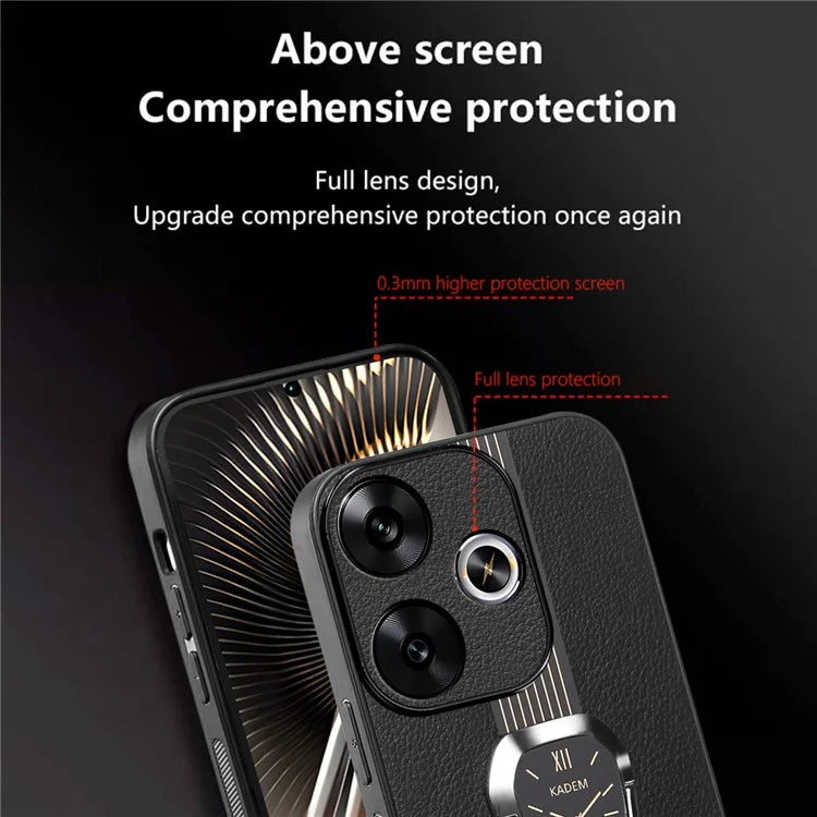 KADEM For Xiaomi Redmi 13 4G / Poco M6 4G Case with Kickstand Hybrid Phone Cover Fits Magnetic Car Mount