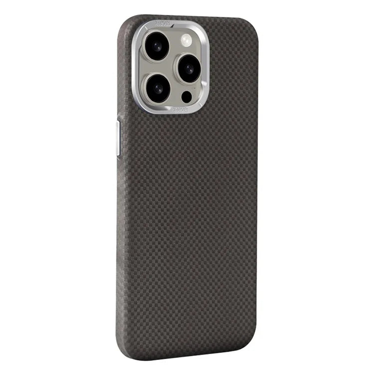 X-LEVEL For iPhone 14 Pro Phone Cases Magnetic Carbon Fiber+Metal Phone Cover Compatible with MagSafe