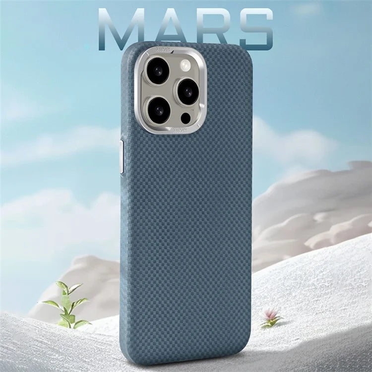 X-LEVEL For iPhone 14 Pro Phone Cases Magnetic Carbon Fiber+Metal Phone Cover Compatible with MagSafe
