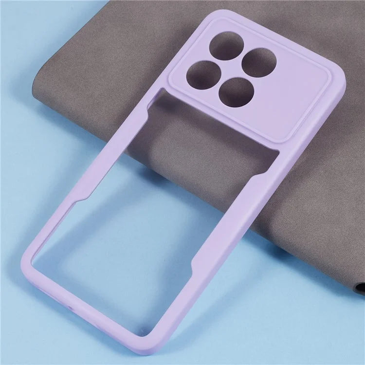 For Xiaomi Poco X6 Pro 5G / Redmi K70 5G / K70E 5G Case Acrylic+TPU Clear Phone Cover with PET Screen Film