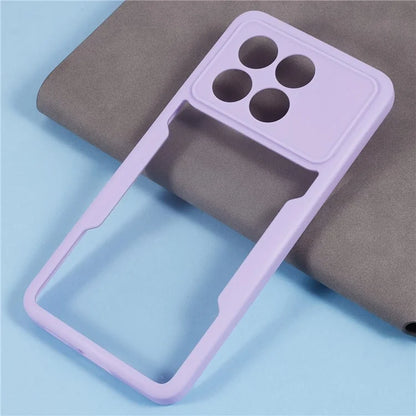 For Xiaomi Poco X6 Pro 5G / Redmi K70 5G / K70E 5G Case Acrylic+TPU Clear Phone Cover with PET Screen Film
