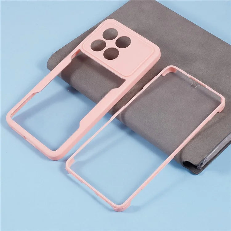 For Xiaomi Poco X6 Pro 5G / Redmi K70 5G / K70E 5G Case Acrylic+TPU Clear Phone Cover with PET Screen Film