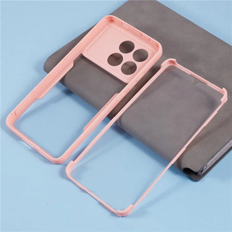 For Xiaomi Poco X6 Pro 5G / Redmi K70 5G / K70E 5G Case Acrylic+TPU Clear Phone Cover with PET Screen Film