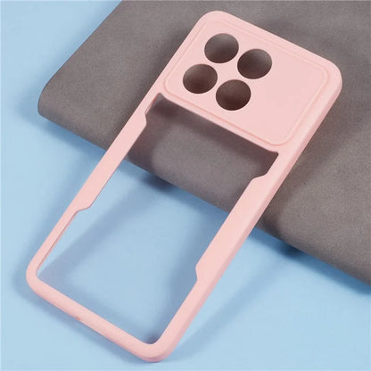 For Xiaomi Poco X6 Pro 5G / Redmi K70 5G / K70E 5G Case Acrylic+TPU Clear Phone Cover with PET Screen Film