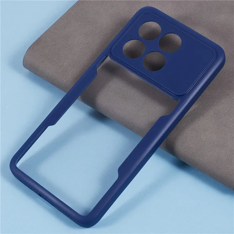 For Xiaomi Poco X6 Pro 5G / Redmi K70 5G / K70E 5G Case Acrylic+TPU Clear Phone Cover with PET Screen Film