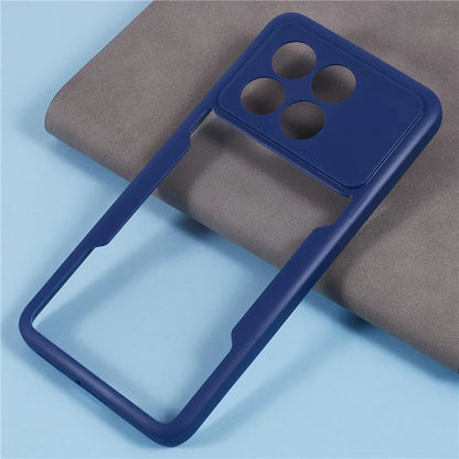 For Xiaomi Poco X6 Pro 5G / Redmi K70 5G / K70E 5G Case Acrylic+TPU Clear Phone Cover with PET Screen Film