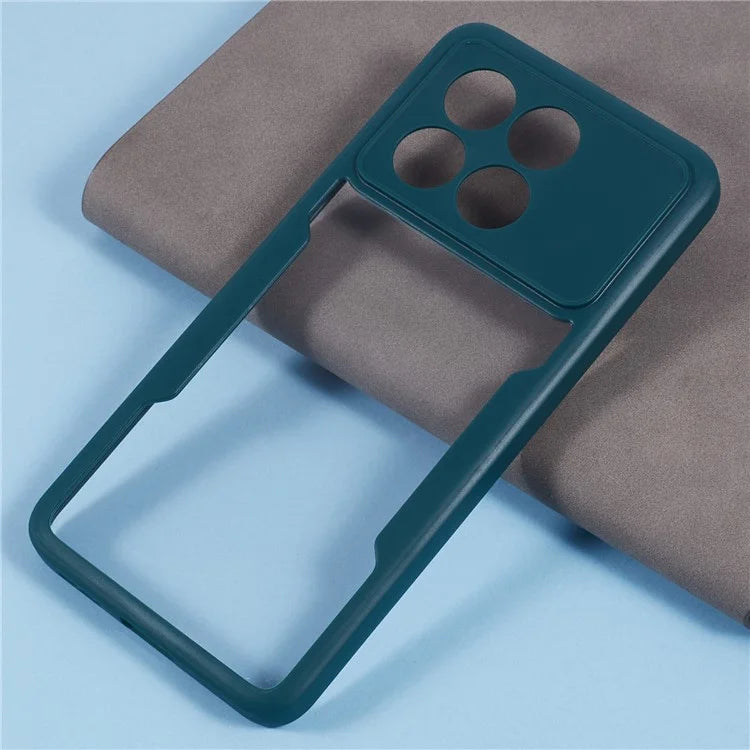 For Xiaomi Poco X6 Pro 5G / Redmi K70 5G / K70E 5G Case Acrylic+TPU Clear Phone Cover with PET Screen Film