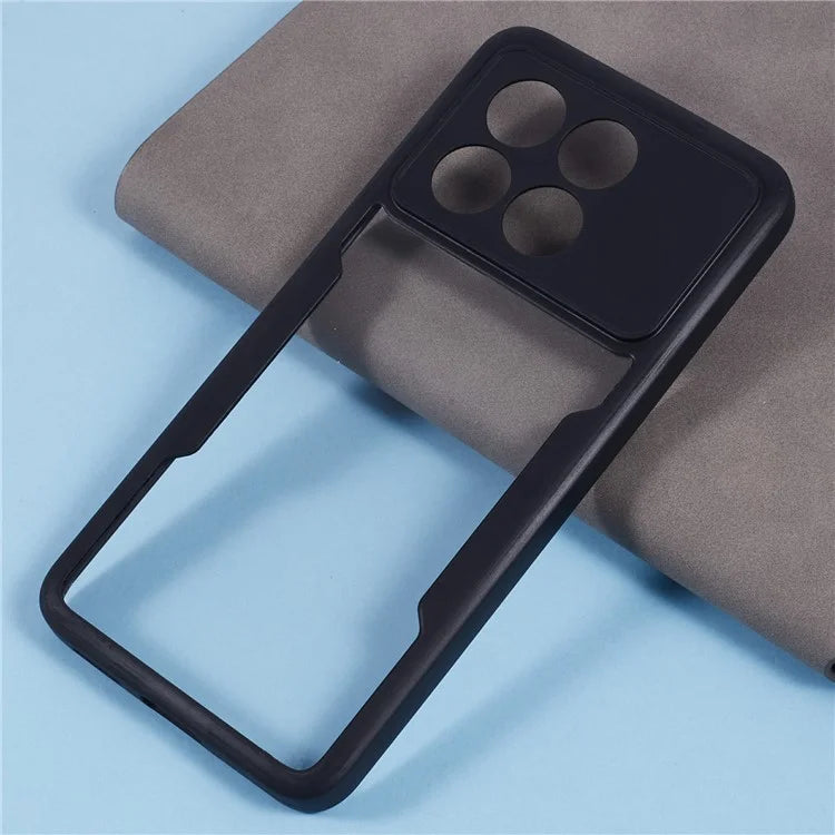 For Xiaomi Poco X6 Pro 5G / Redmi K70 5G / K70E 5G Case Acrylic+TPU Clear Phone Cover with PET Screen Film