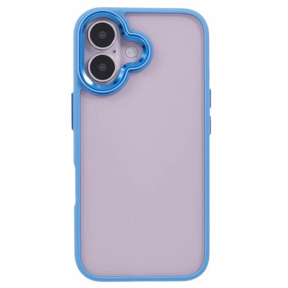 For iPhone 16 Cell Phone Cases Drop-Proof Clear Back PC+TPU Cover