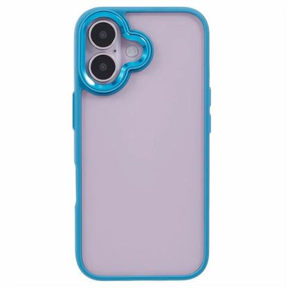 For iPhone 16 Cell Phone Cases Drop-Proof Clear Back PC+TPU Cover