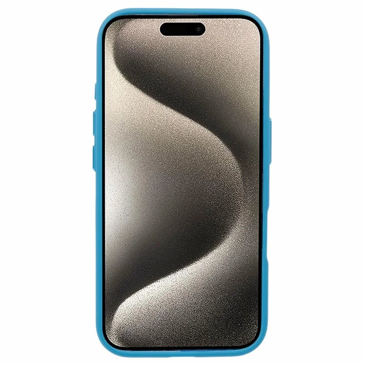 For iPhone 16 Cell Phone Cases Drop-Proof Clear Back PC+TPU Cover