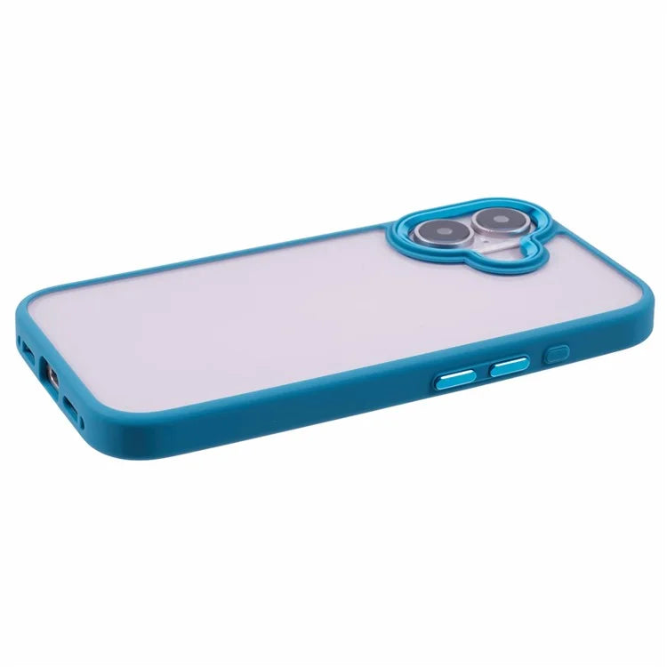 For iPhone 16 Cell Phone Cases Drop-Proof Clear Back PC+TPU Cover
