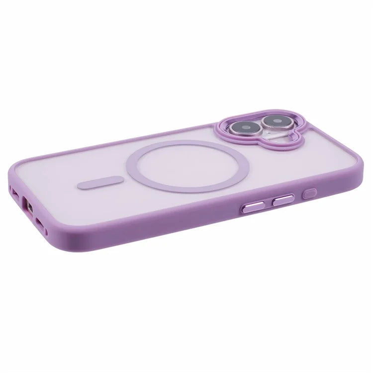 For iPhone 16 Compatible with MagSafe Phone Case Clear PC+TPU Back Cover