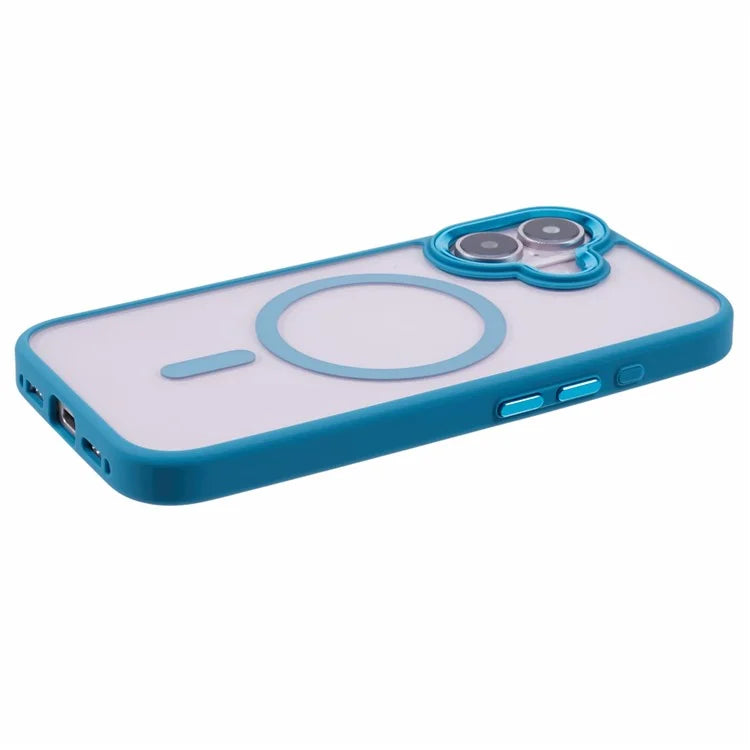 For iPhone 16 Compatible with MagSafe Phone Case Clear PC+TPU Back Cover