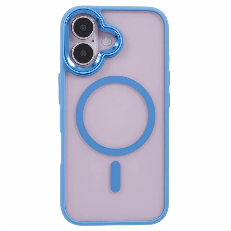 For iPhone 16 Compatible with MagSafe Phone Case Clear PC+TPU Back Cover