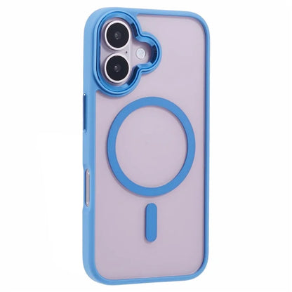 For iPhone 16 Compatible with MagSafe Phone Case Clear PC+TPU Back Cover