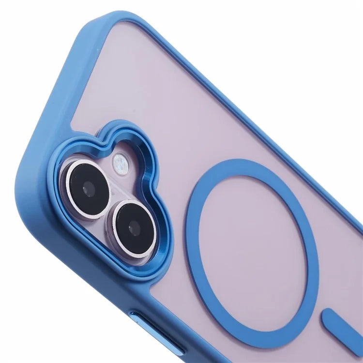 For iPhone 16 Compatible with MagSafe Phone Case Clear PC+TPU Back Cover