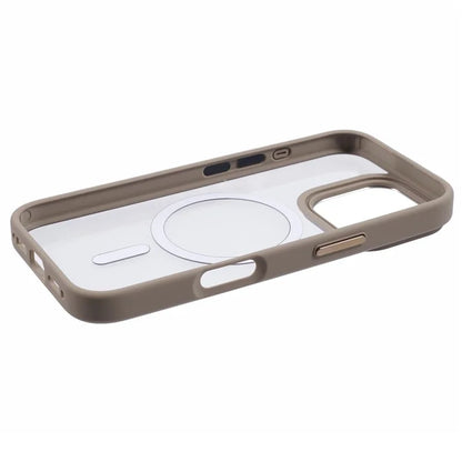 For iPhone 16 Pro Compatible with MagSafe Phone Case Clear PC+TPU Back Cover