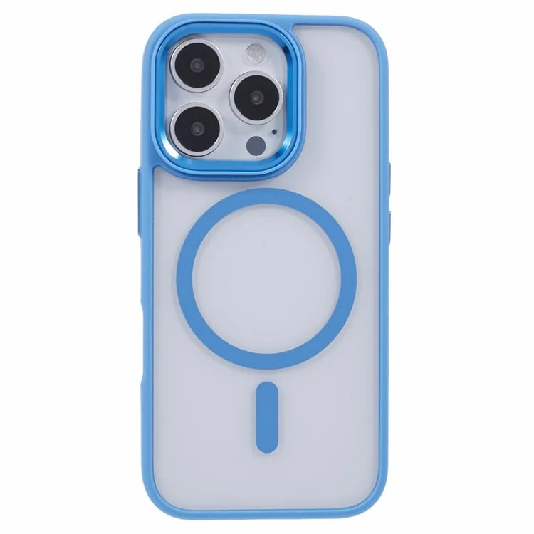 For iPhone 16 Pro Compatible with MagSafe Phone Case Clear PC+TPU Back Cover