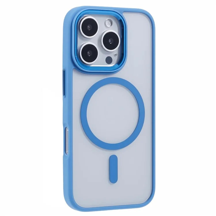 For iPhone 16 Pro Compatible with MagSafe Phone Case Clear PC+TPU Back Cover