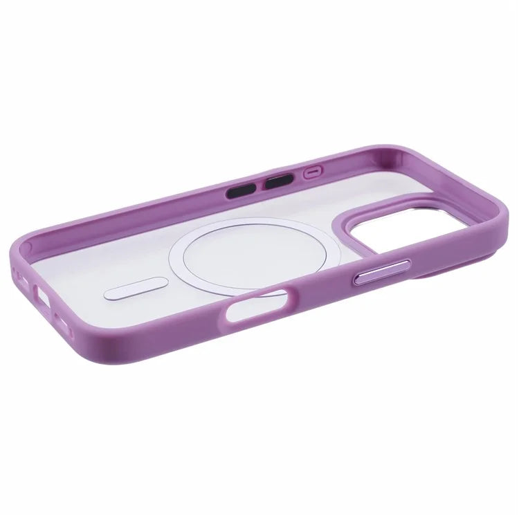 For iPhone 16 Pro Compatible with MagSafe Phone Case Clear PC+TPU Back Cover