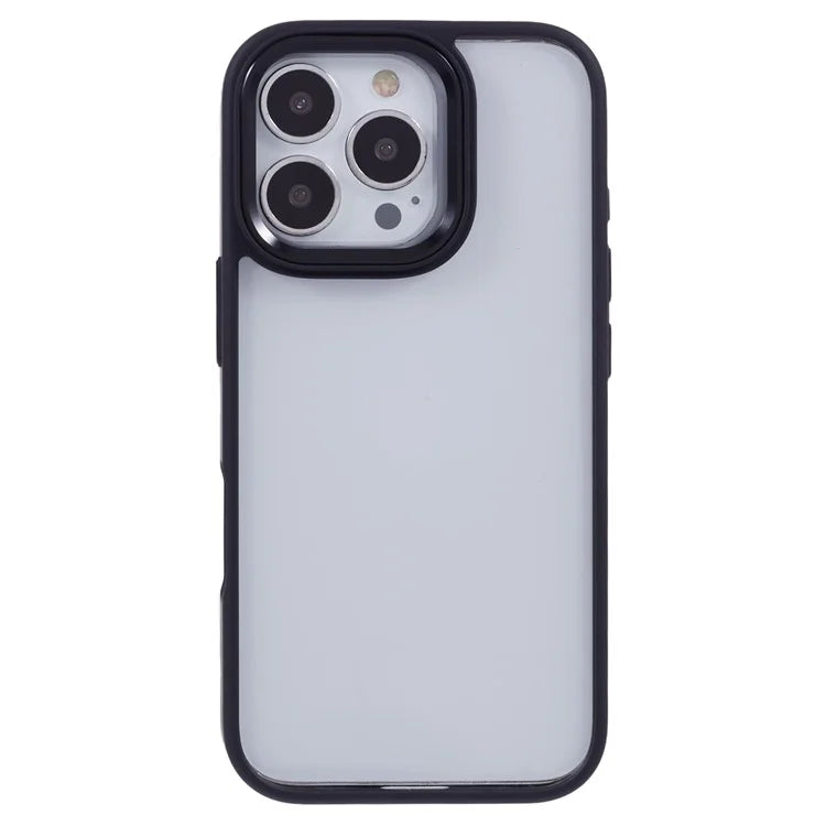 For iPhone 16 Pro Cell Phone Cases Shockproof Clear PC+TPU Back Cover