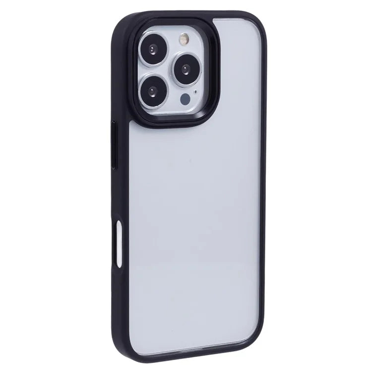 For iPhone 16 Pro Cell Phone Cases Shockproof Clear PC+TPU Back Cover