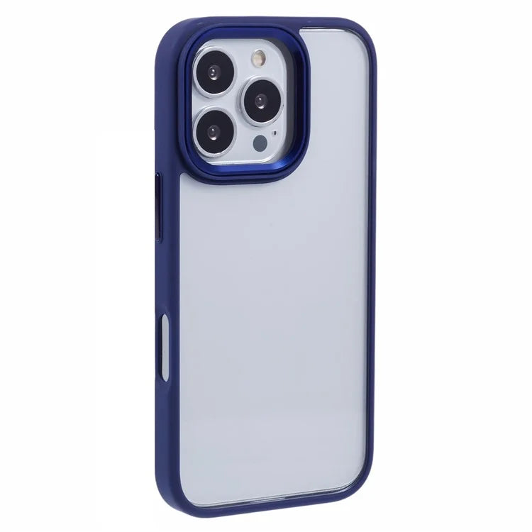 For iPhone 16 Pro Cell Phone Cases Shockproof Clear PC+TPU Back Cover