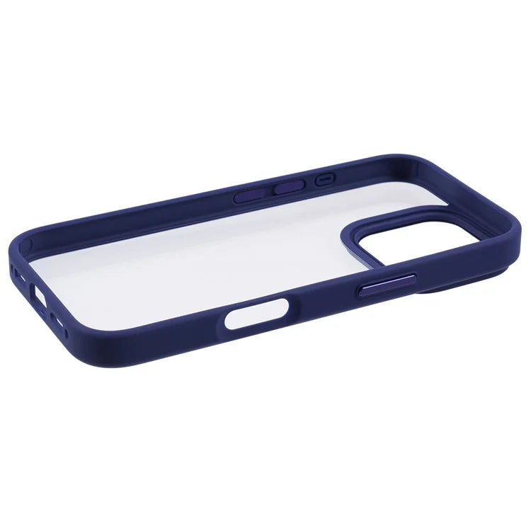 For iPhone 16 Pro Cell Phone Cases Shockproof Clear PC+TPU Back Cover