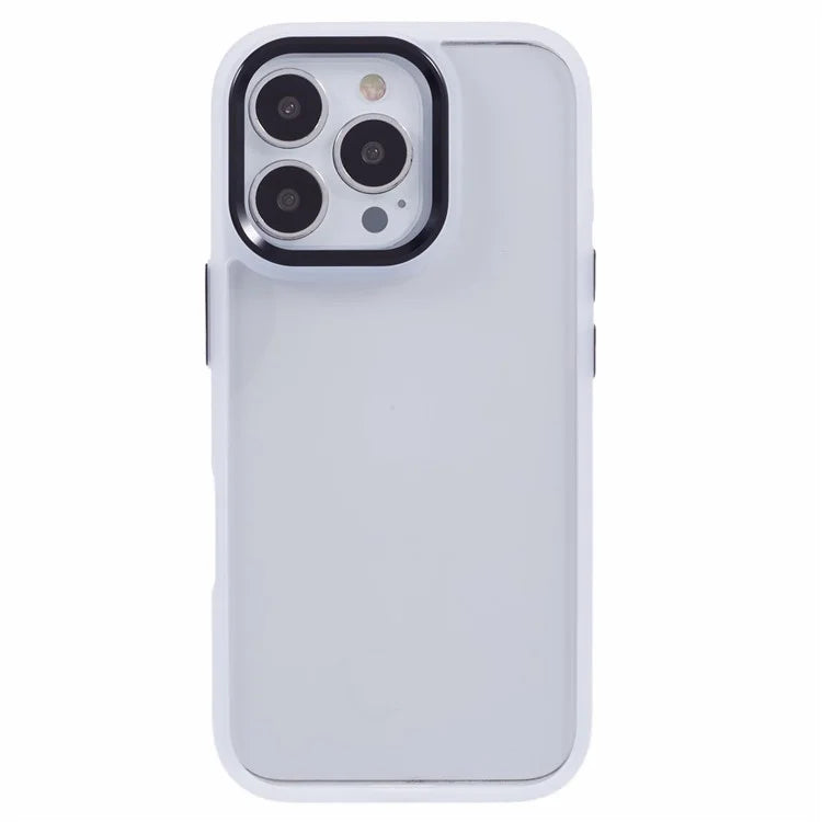 For iPhone 16 Pro Cell Phone Cases Shockproof Clear PC+TPU Back Cover