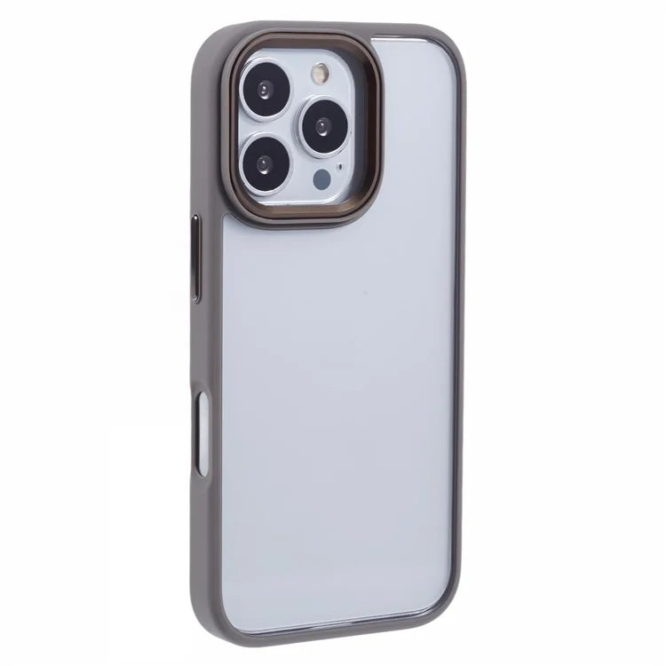 For iPhone 16 Pro Cell Phone Cases Shockproof Clear PC+TPU Back Cover