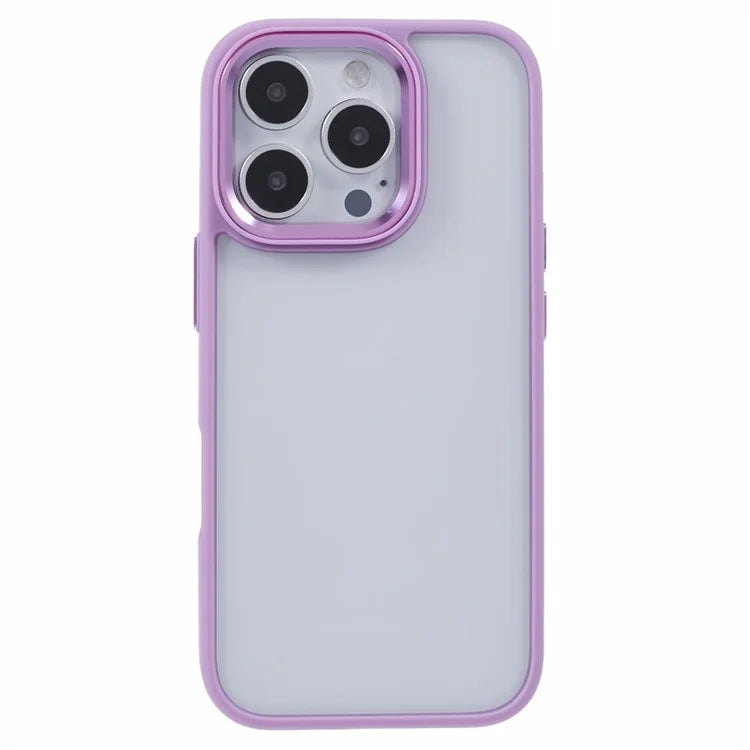 For iPhone 16 Pro Cell Phone Cases Shockproof Clear PC+TPU Back Cover