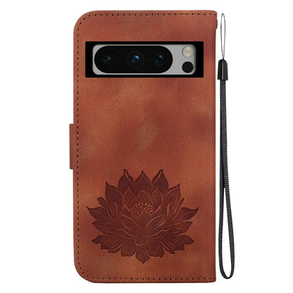 For Google Pixel 8 Pro Case Lotus Pattern PU Leather Phone Cover with Wallet Stand